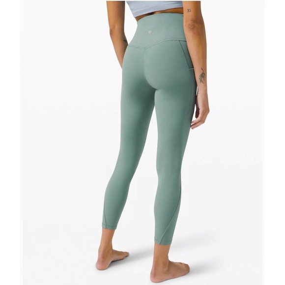 Lululemon Align High Rise Pants Leggings with Pockets Tidewater Teal Nwt - Picture 2 of 9